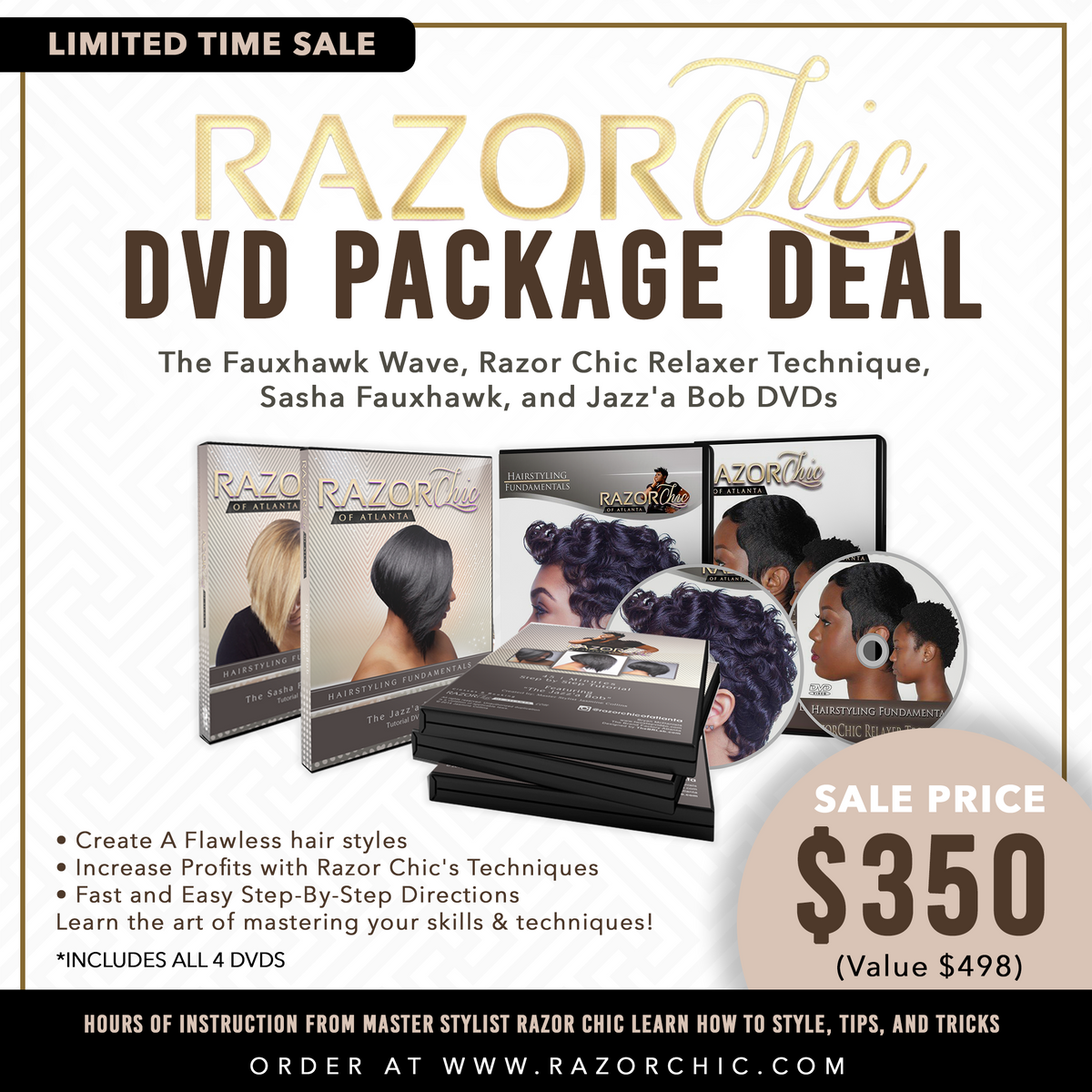 RAZOR CHIC DVD PACKAGE DEAL – Razor Chic